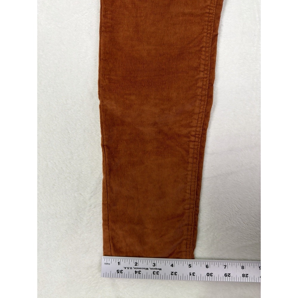 New Old Navy Pants Womens 10 Orange Corduroy High Rise Rockstar Super Skinny - Picture 6 of 9